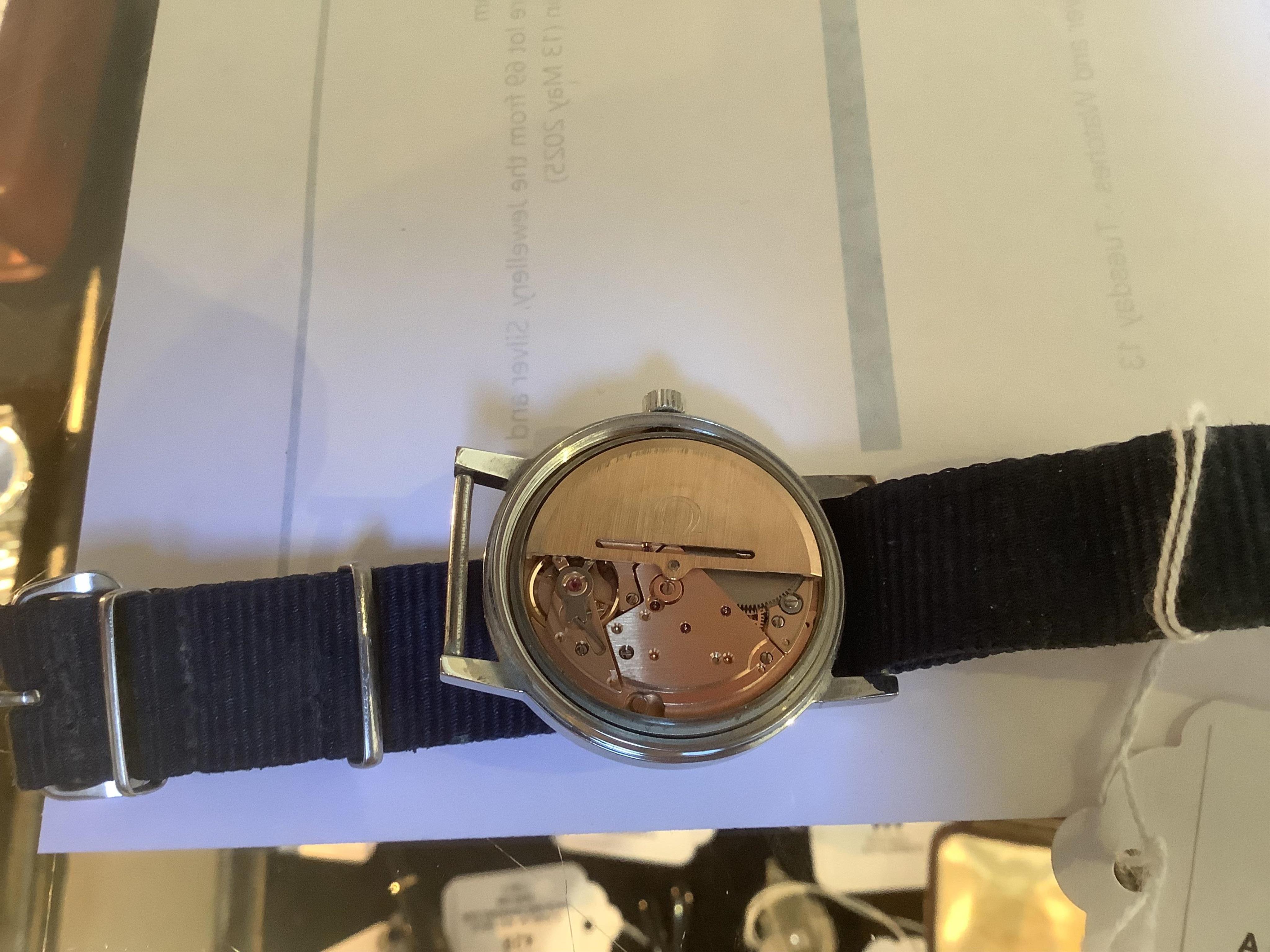 A gentleman's early 1970's stainless steel Omega Automatic wrist watch